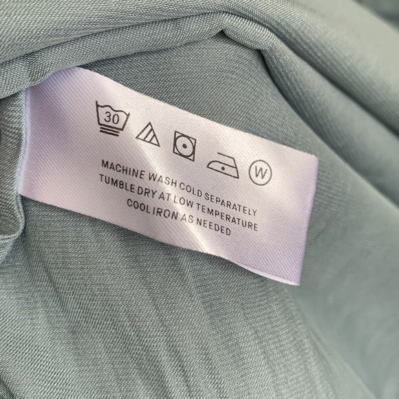 Modern Citizen Aileen Blue Tie Shoulder Midi Dress Small NWOT - Picture 8 of 8